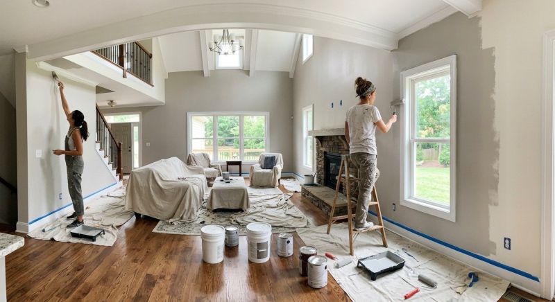 Living Room Painting in Wilmington, NC
