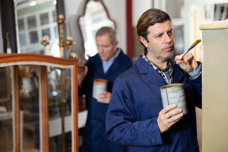 Local Wicker Furniture Painting pros at work