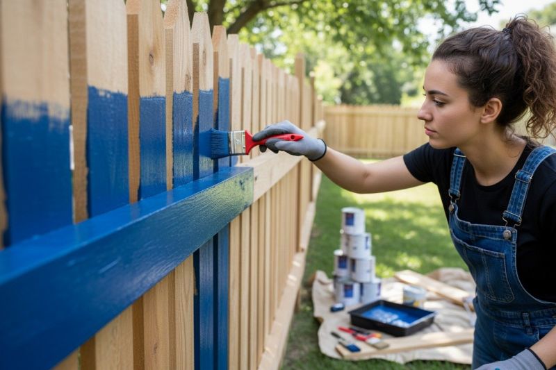Aluminum Fence Painting in Waco, TX