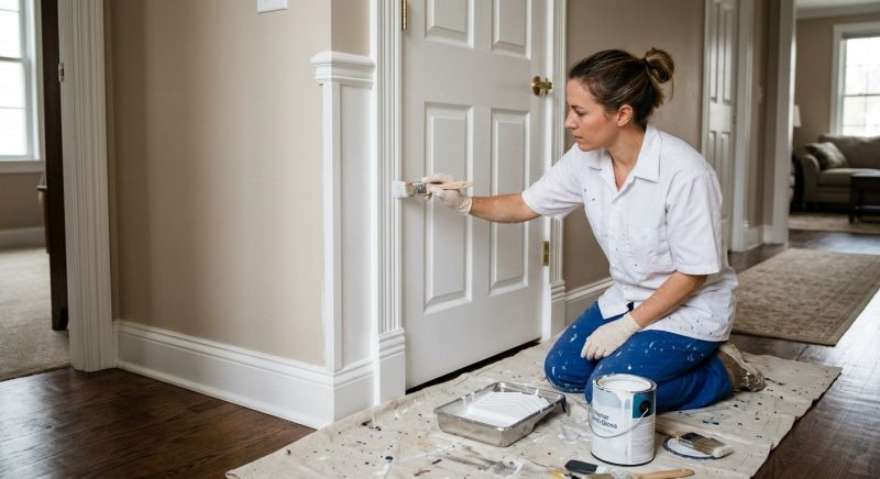 Entertainment Center Painting in Waco, TX