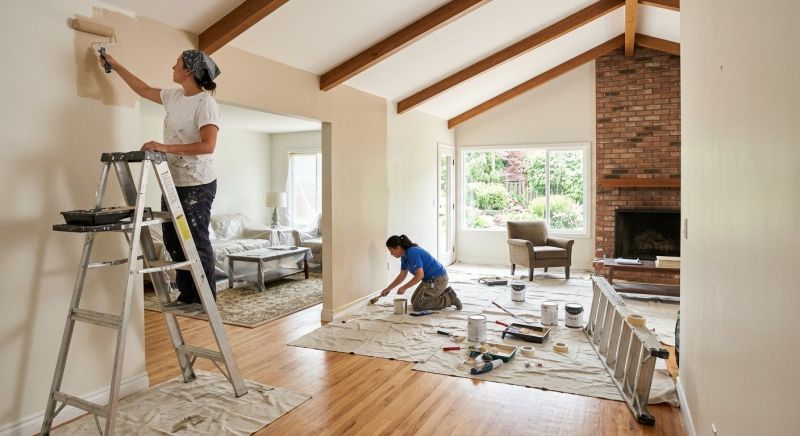 Great Room Painting in Wilmington, NC