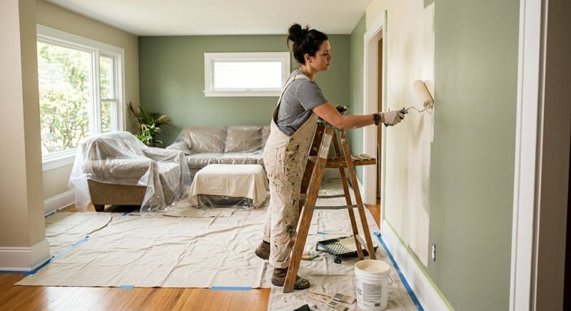 Interior Trim Painting in Wilmington, NC