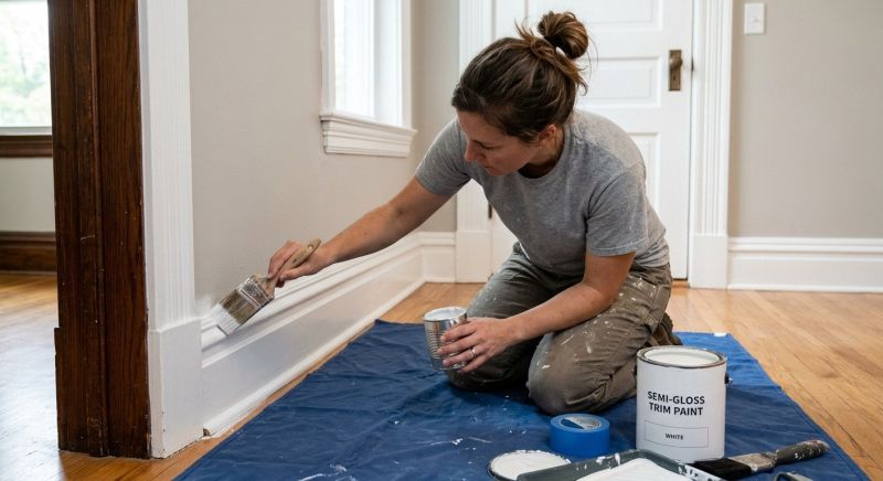 Interior Trim Staining in Wilmington, NC