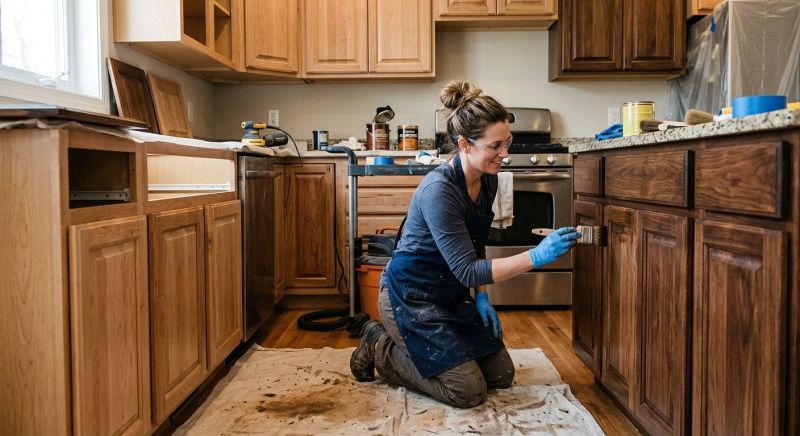 Wood Cabinet Refinishing in Kokomo, IN